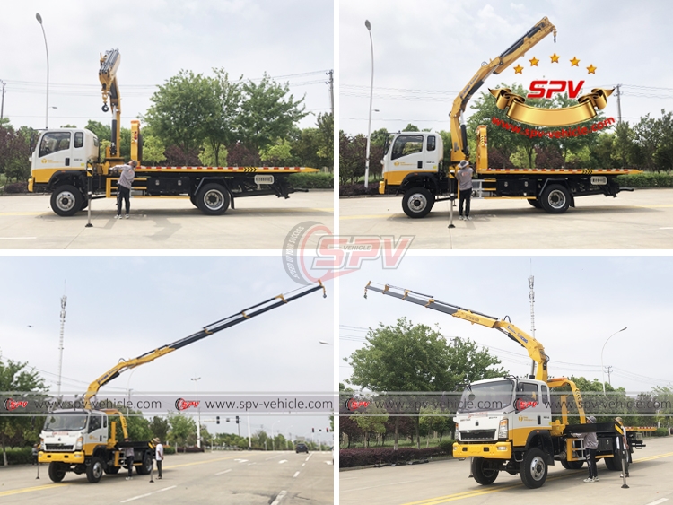 Off-road Wrecker Truck with Crane Sinotruk - Crane Testing